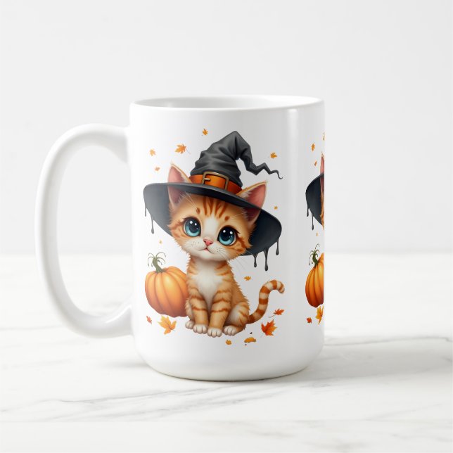 Caneca De Café Gatinha Bruxa  (Esquerda)