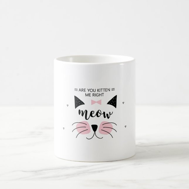 Caneca De Café Gatinha-me bem Meow (Centro)