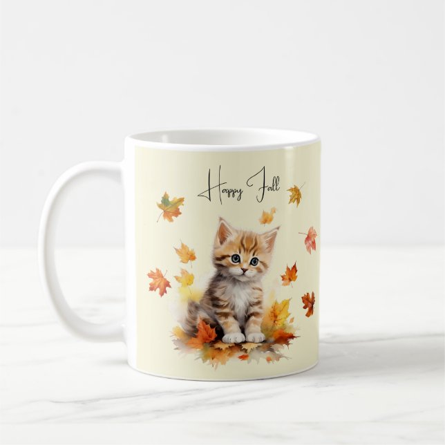 Caneca De Café Gatinho-de-cor-de-laranja-acastanhado (Esquerda)