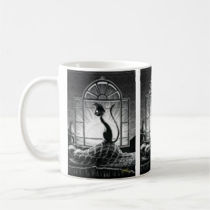 Caneca De Café Gatinho do Livro dá as boas-vindas ao café da manh