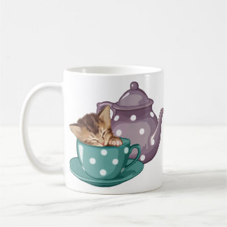 Caneca De Café Gatinho do Teacup