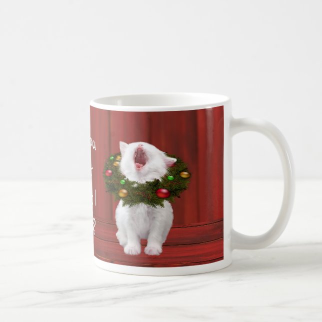Caneca De Café Gatinho do White Christmas (Direita)