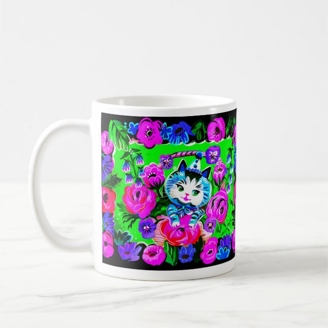 Caneca De Café Gatinho em uma cesta retrátil (Esquerda)