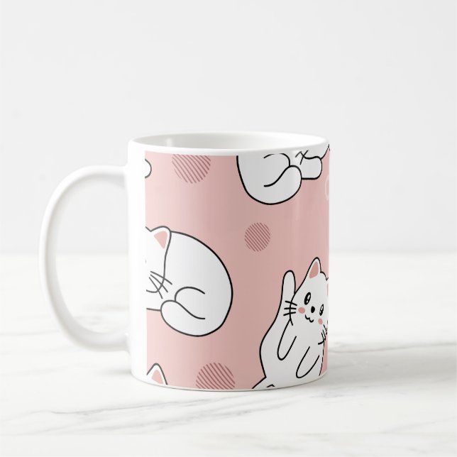 Caneca De Café Gatinho fofo (Esquerda)