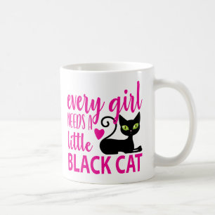 Caneca De Café Gatinho Fofo Gata Mãe Gatinha Halloween Gata Preta