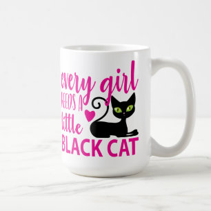 Caneca De Café Gatinho Fofo Gata Mãe Kitty Halloween Gato Preto C