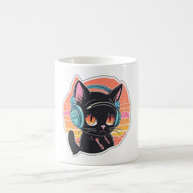Caneca De Café Gatinho Gelado Design (Centro)