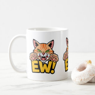 Caneca De Café Gatinho hilário Atitude de Cat amantes de Cat Mães