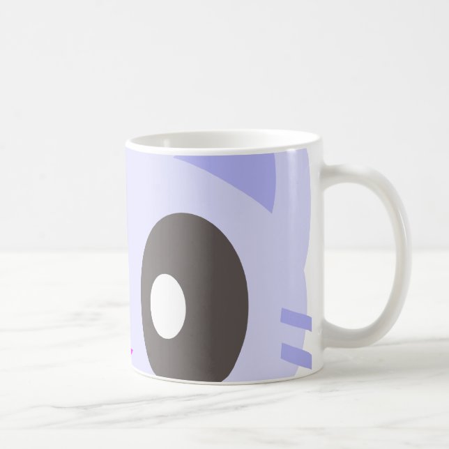 Caneca De Café gatinho kawaii close-up (Direita)
