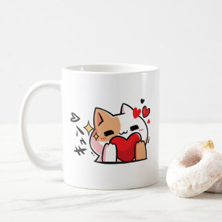 Caneca De Café gatinho kawaii com anime adorável