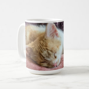 Caneca De Café Gatinho laranja dormindo