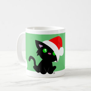 Caneca De Café Gatinho Meowy de Natal