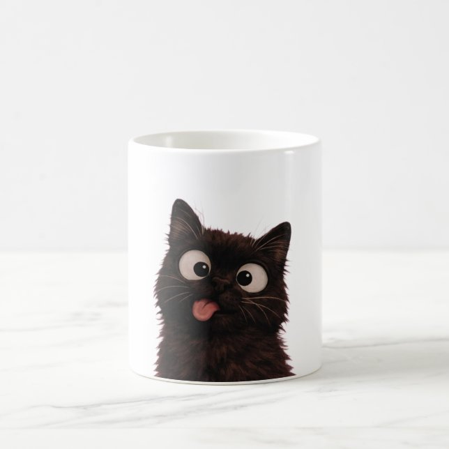 Caneca De Café Gatinho rebelde. (Centro)