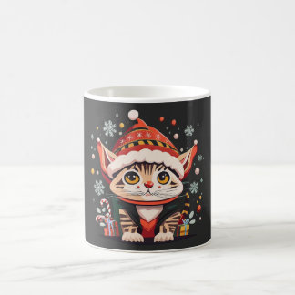 Caneca De Café Gatinho Santa Claus Mug
