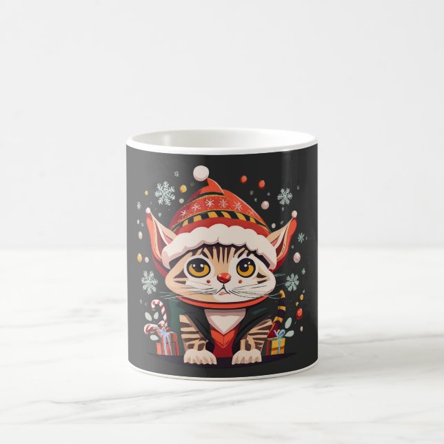 Caneca De Café Gatinho Santa Claus Mug (Centro)