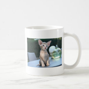 Caneca De Café Gatinho siamês em uma mesa