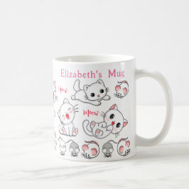 Caneca De Café Gatinhos-Cute Personalizados e Caneca-De-Rato