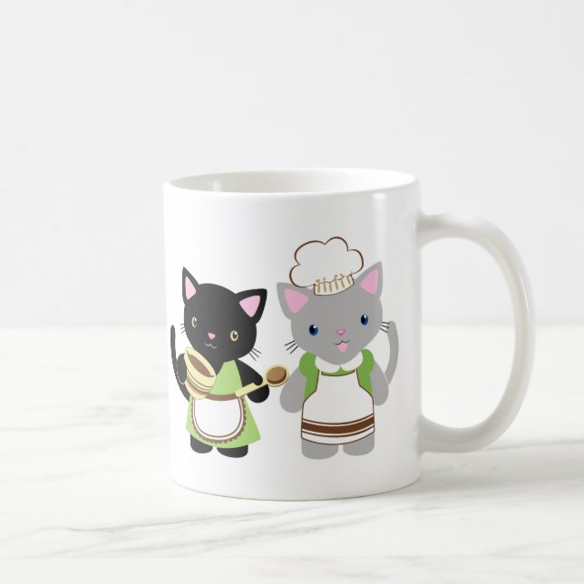 Caneca De Café Gatinhos do cozimento do Yoyo e do Suki Neko (Direita)