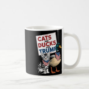 Caneca De Café Gatinhos E Patos Para Trump Gatos E Patos Para Tru