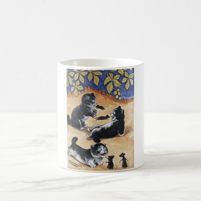 Caneca De Café Gatinhos e Ratos, Louis Wain (Centro)