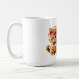 Caneca De Café **Gatinhos Fofos Brigando por um Presente – Christ