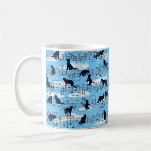 Caneca De Café gatinhos musicais