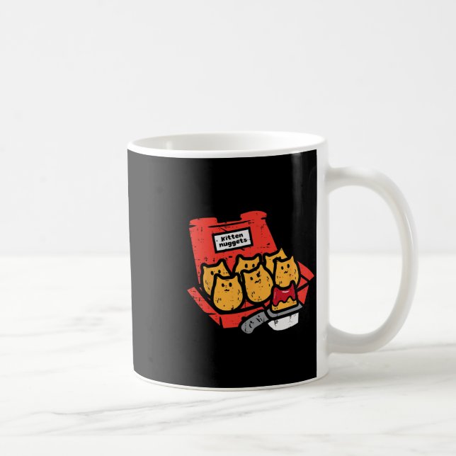 Caneca De Café Gatinhos Nuggets Gelados De Comida Rápida Gata Com (Direita)