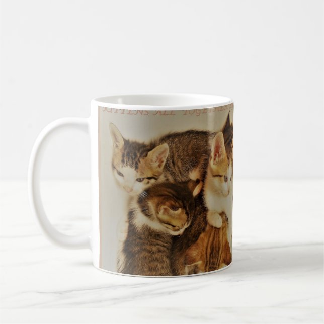 Caneca De Café Gatinhos repostos originais da imagem (Esquerda)