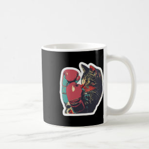 Caneca De Café Gatito De Boxeo Legal Luvas De Boxer Para Gatos E