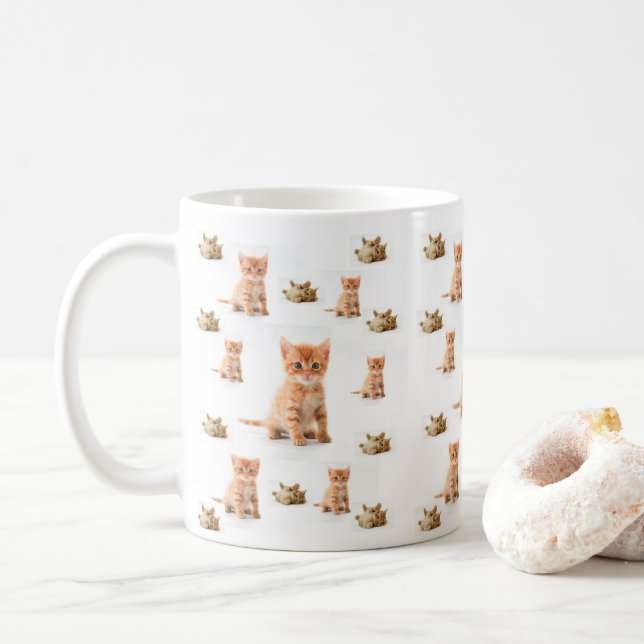 Caneca De Café Gato (Com Donut)