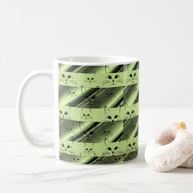 Caneca De Café Gato (Com Donut)