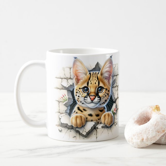 Caneca De Café Gato (Com Donut)