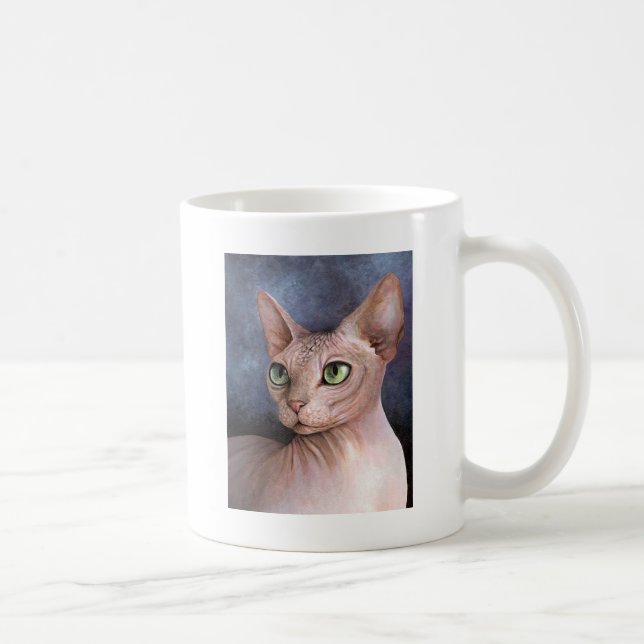 Caneca De Café Gato 578 Sphynx (Direita)