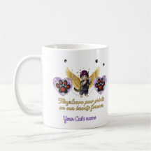 Gato alado dourado personalizado