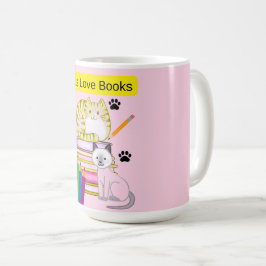 Caneca De Café Gato Ama Livros