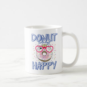 Caneca De Café Gato Amante de Donut Engraçado Atitude Vida