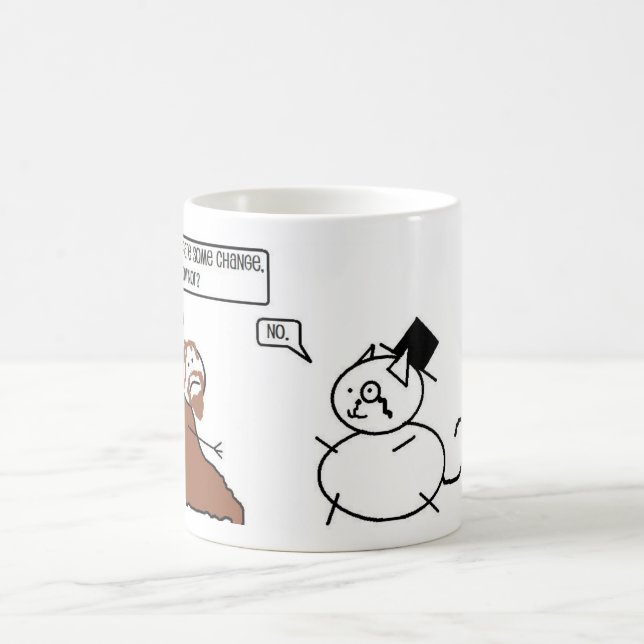 Caneca De Café Gato apertado (Centro)