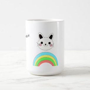 Caneca De Café Gato arco-íris