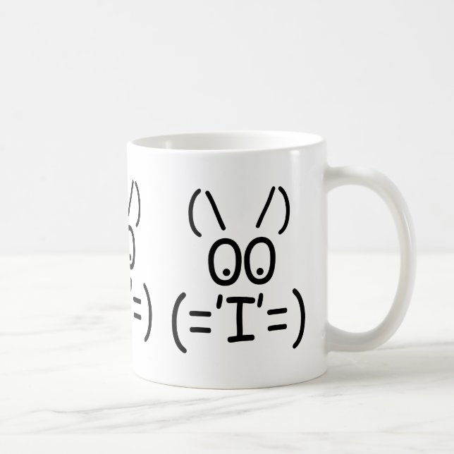 Caneca De Café gato ASCII (Direita)