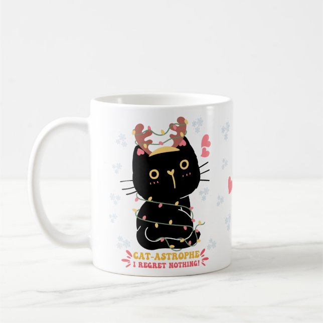 Caneca De Café Gato-astropia e eu lamentamos que nada diga gatinh (Esquerda)