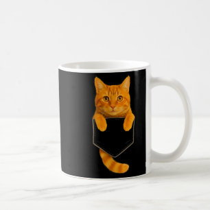 Caneca De Café Gato Atigrado Fofo Bolsa Presentes Divertidos Gata