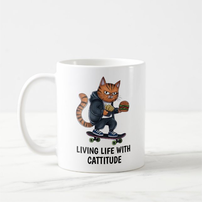 Caneca De Café Gato beco (Esquerda)