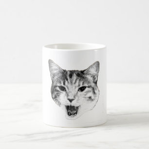 Caneca De Café Gato Bocejando – Drama Máximo