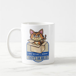 Caneca De Café Gato Bonito De Tabby Eu Faço O Que Eu Quero