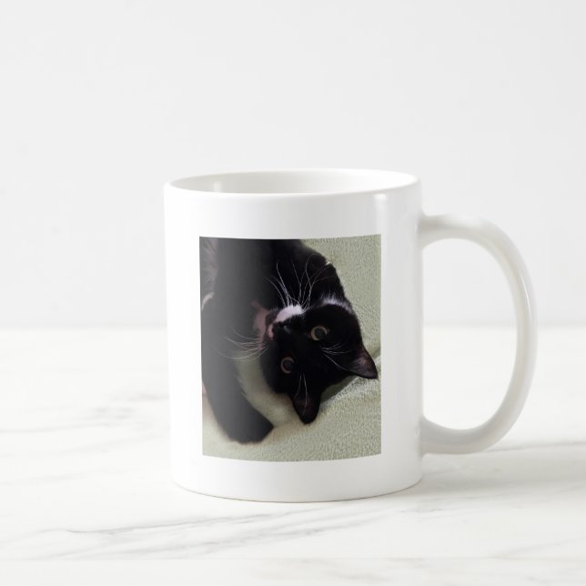 Caneca De Café Gato bonito do smoking (Direita)