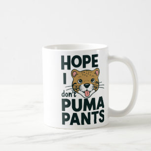 Caneca De Café Gato Bonito Esperança Não Pumar Desenho de Cartoon