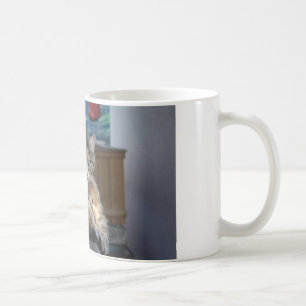 Caneca De Café Gato bonito interrompido ao preparar