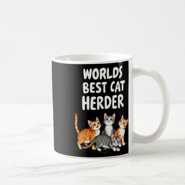 Caneca De Café Gato Bonito Mãe Mundos Melhor Gato Engraçado (Direita)