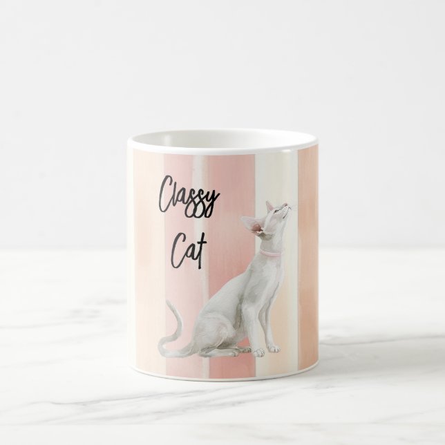 Caneca De Café Gato bonito Pessegueiro Rosa Gelado Gelado (Centro)