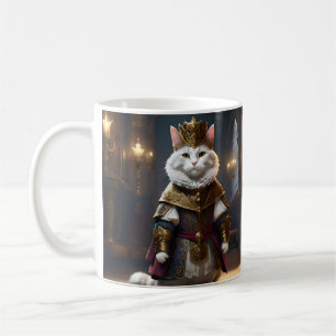 Caneca De Café Gato Branco Vestido do Renascimento, Mug